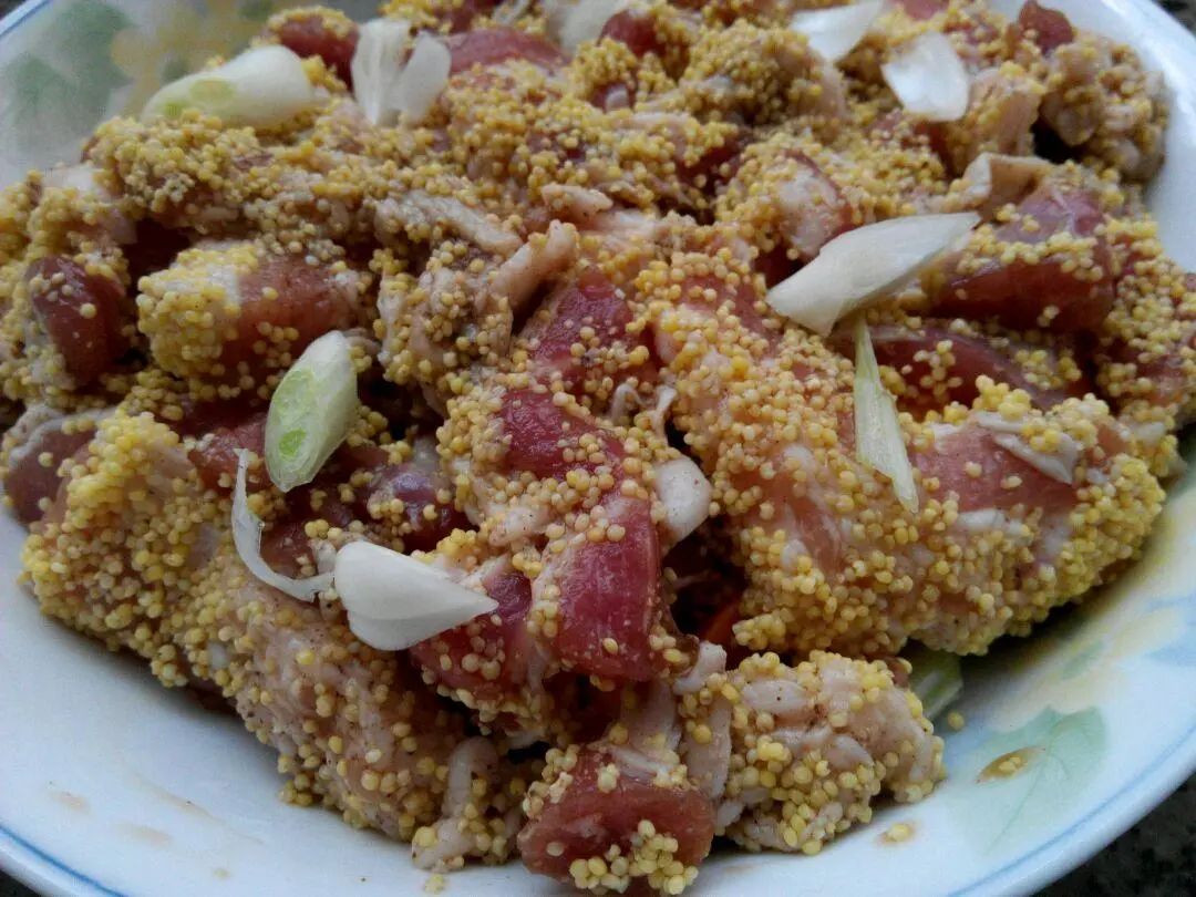 记忆中的小米蒸肉