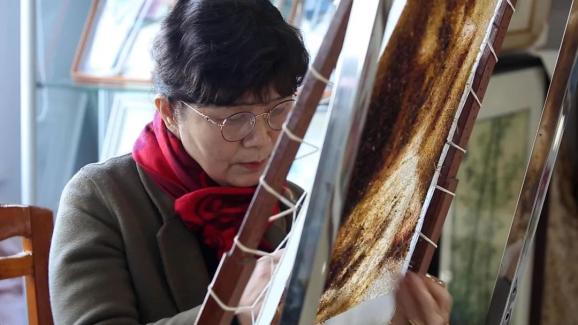 传承人乱针绣为乱真而生