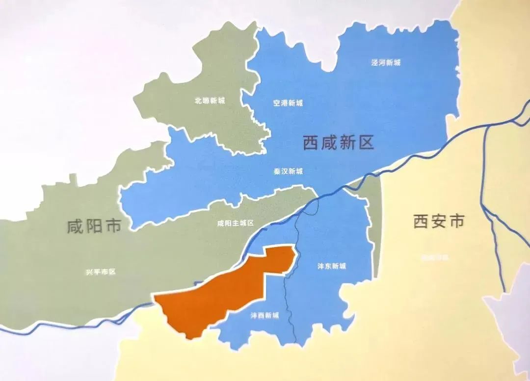 西咸新区地图全图图片