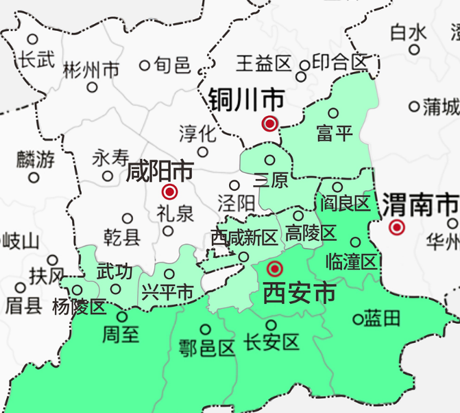 咸阳市杨凌示范区地图图片