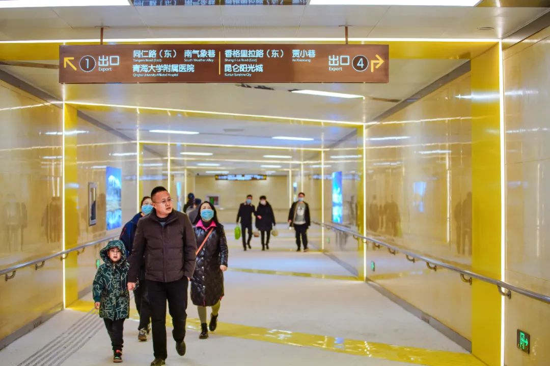 西宁市同仁路人行地下通道建成试运行