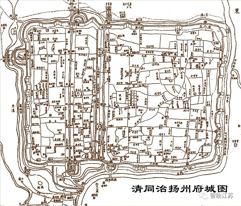 清朝扬州府地图图片