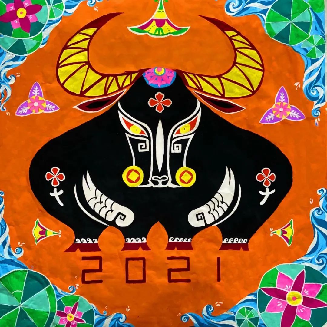 春节牛气冲天过大年红红火火闹新春