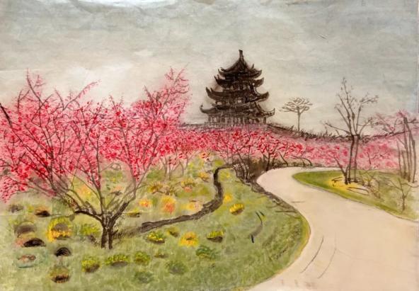 类型:国画     :奉贤区美术家协会会员  18,《森林公园