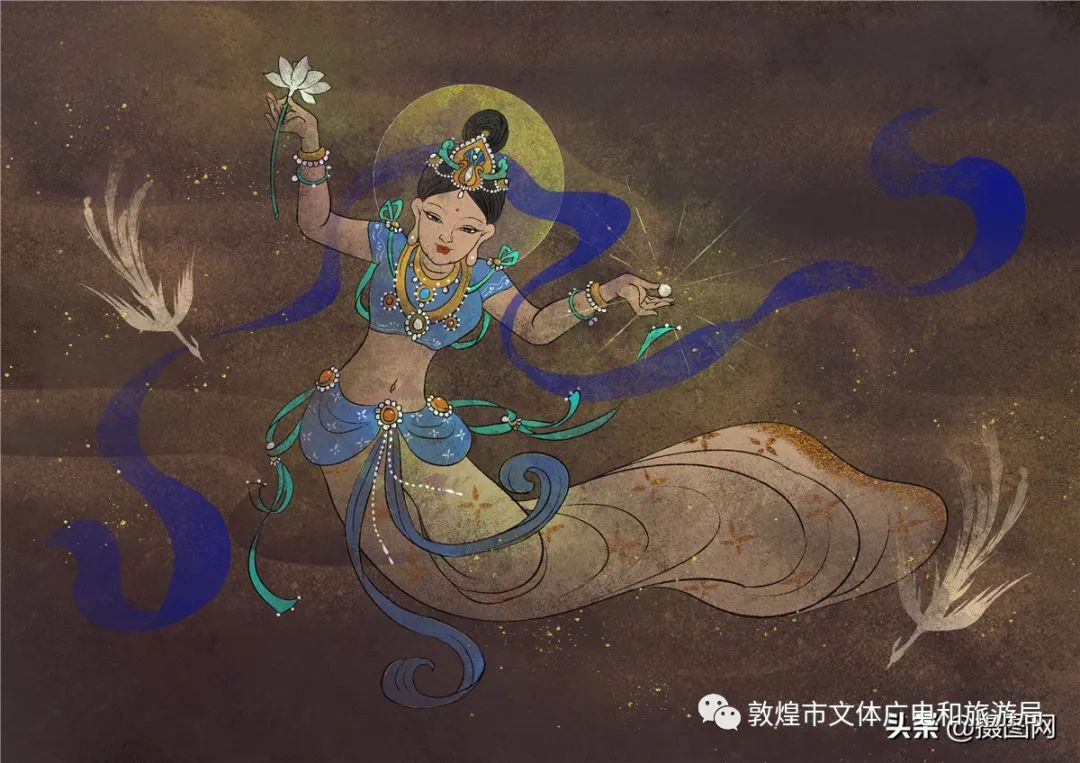 魅力敦煌这组中国风敦煌插画太惊艳了展现了敦煌千年文化魅力