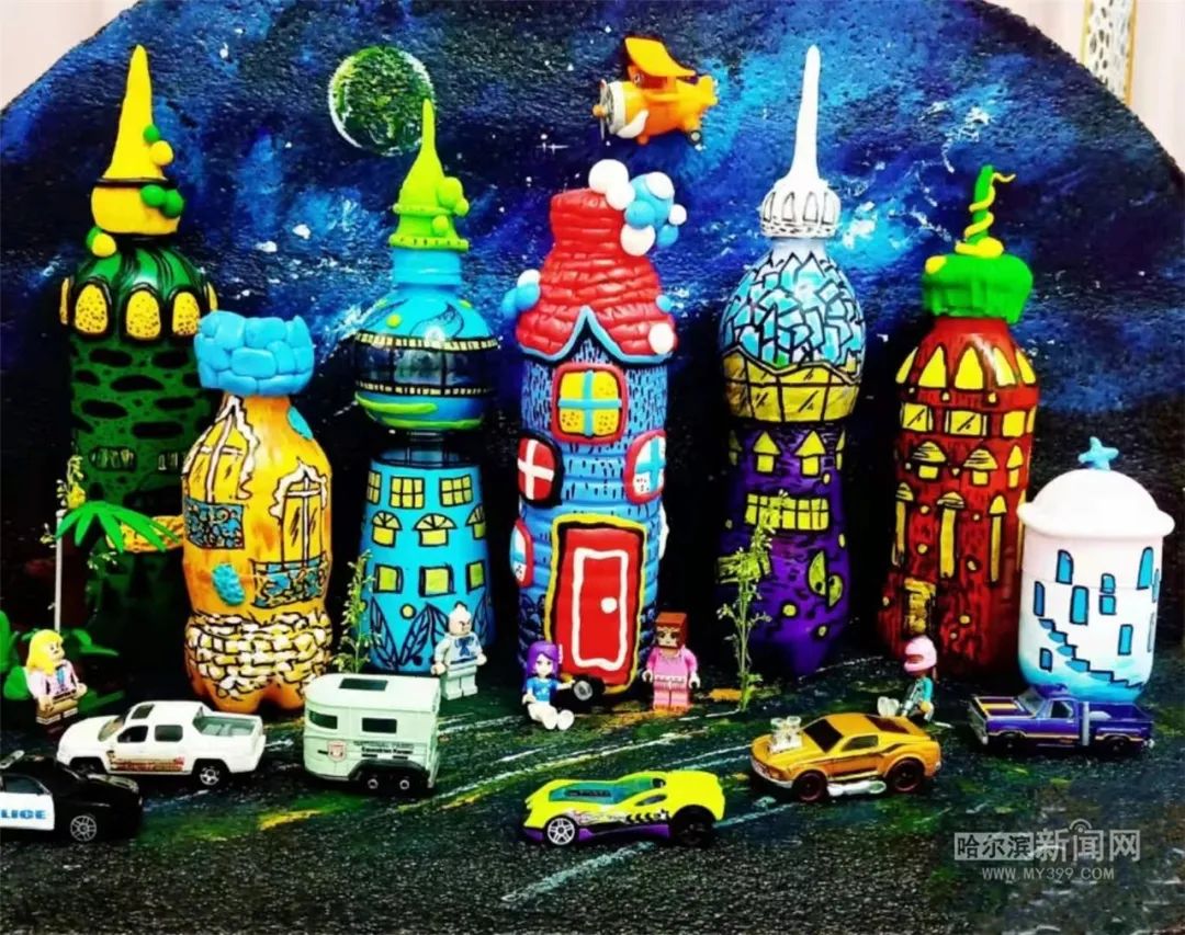 过年咱也学一手丨饮料瓶变身微景观来一场快乐的城市漫游