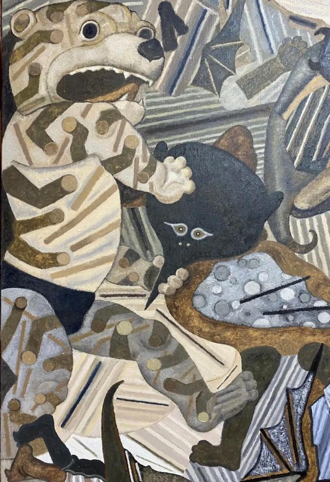 曹力全球抗疫图警世之战创作谈