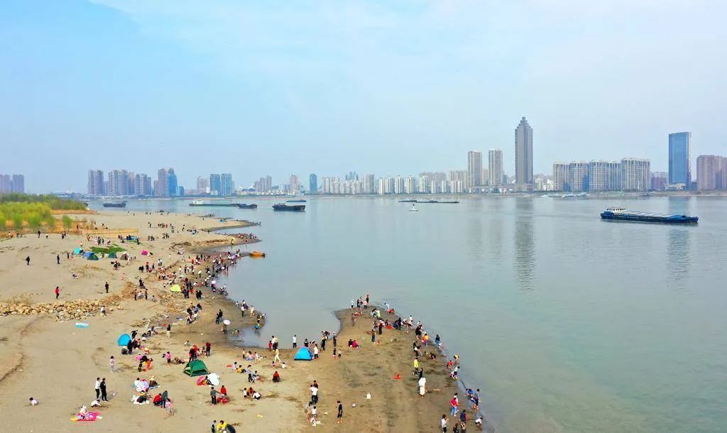 芜湖二坝网红沙滩图片图片