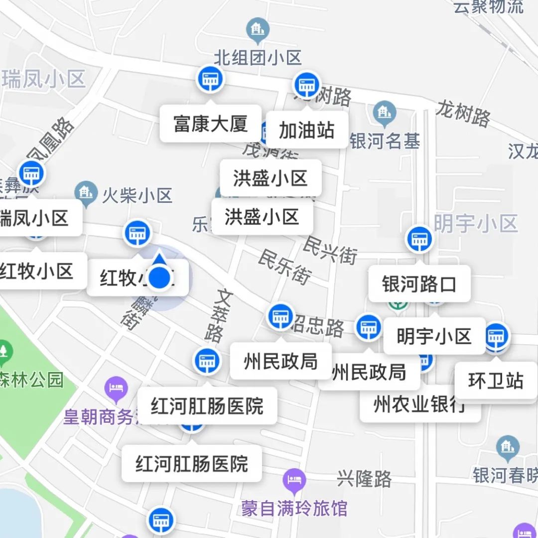 蒙自二小招生范围地图图片