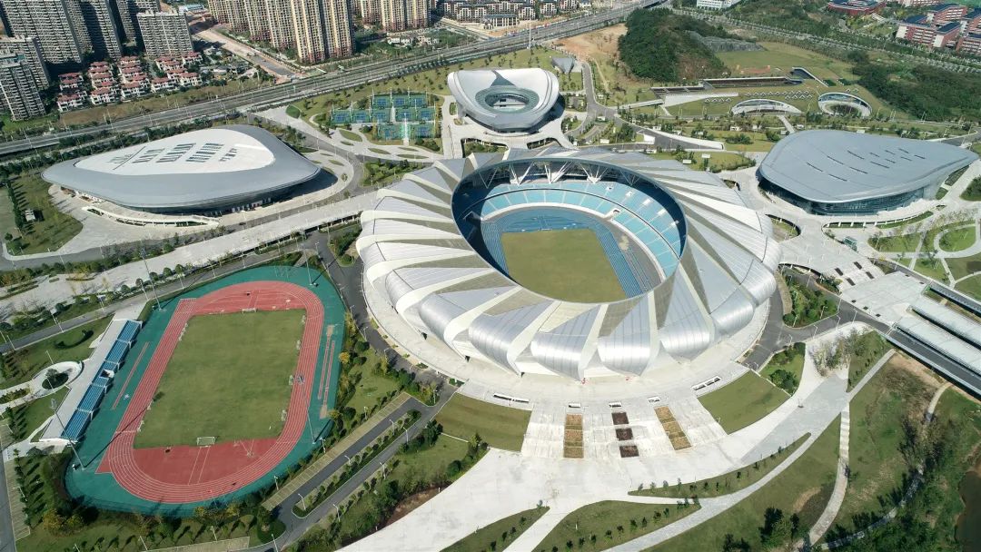 宜昌奥体中心(一公司承建)湖北省第十六届运动会主会场04蚌埠游泳跳水
