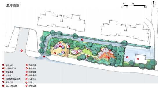 設計方案總平面圖高標準打造新綠地滿足本市