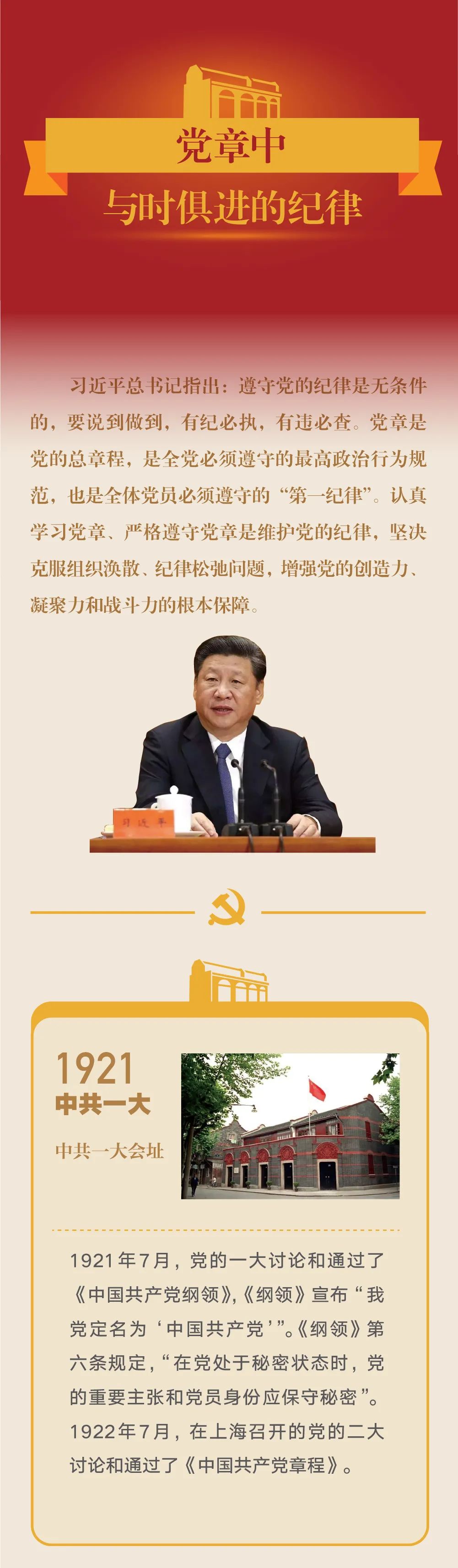 四史学习教育丨党章中与时俱进的纪律