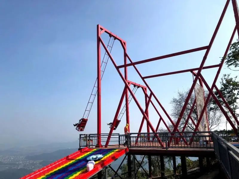 高空鞦韆滑翔傘戶外運動公園蕭山這個地方又美又好玩你不會還沒去過吧