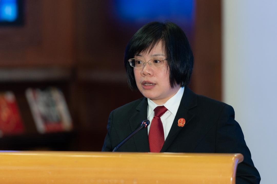 上海二中院民庭副庭长卢薇薇介绍了中院一审民事案件诉调与审判统筹