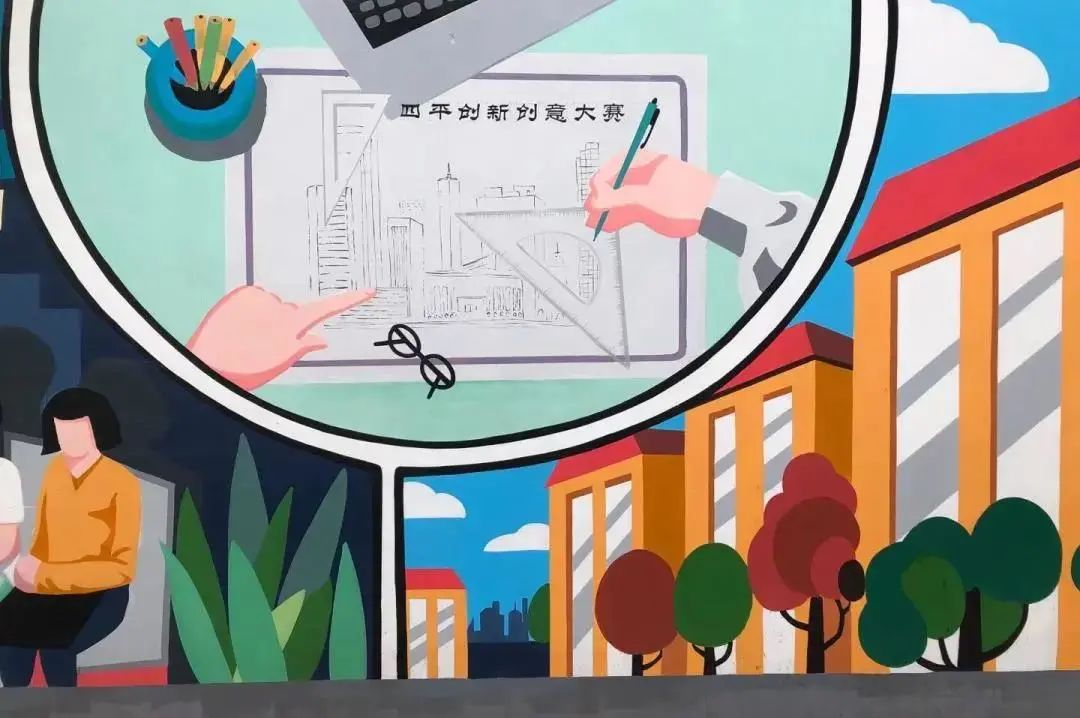 从小弄堂的彩绘墙中阅读社区变迁