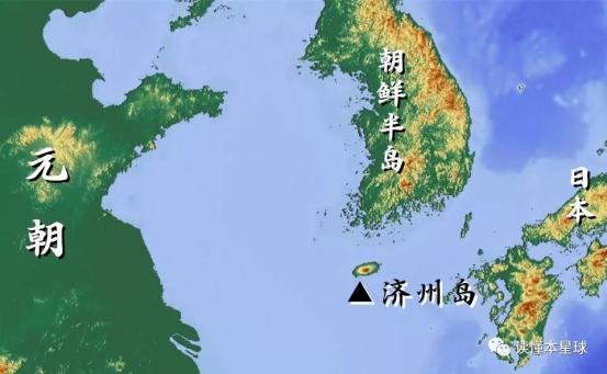 济州岛地图位置图片