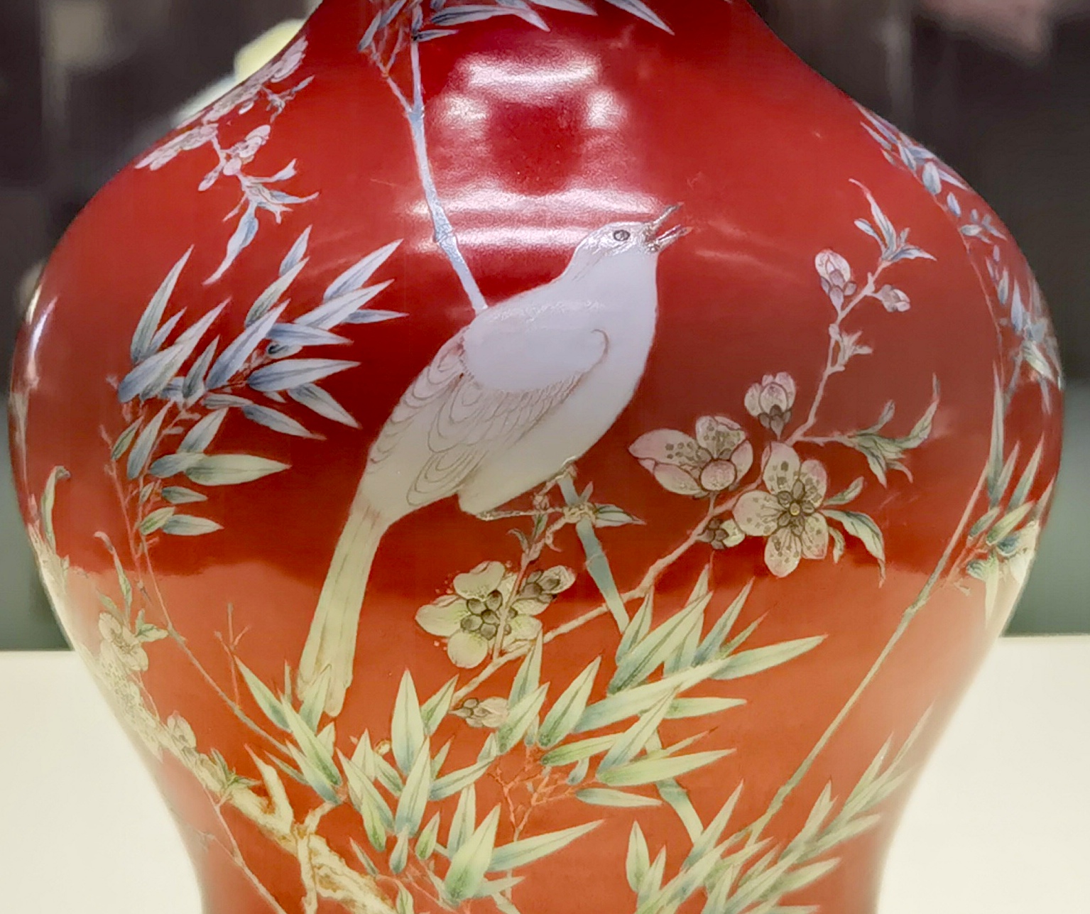 中国古美術大清雍正花鳥画花入