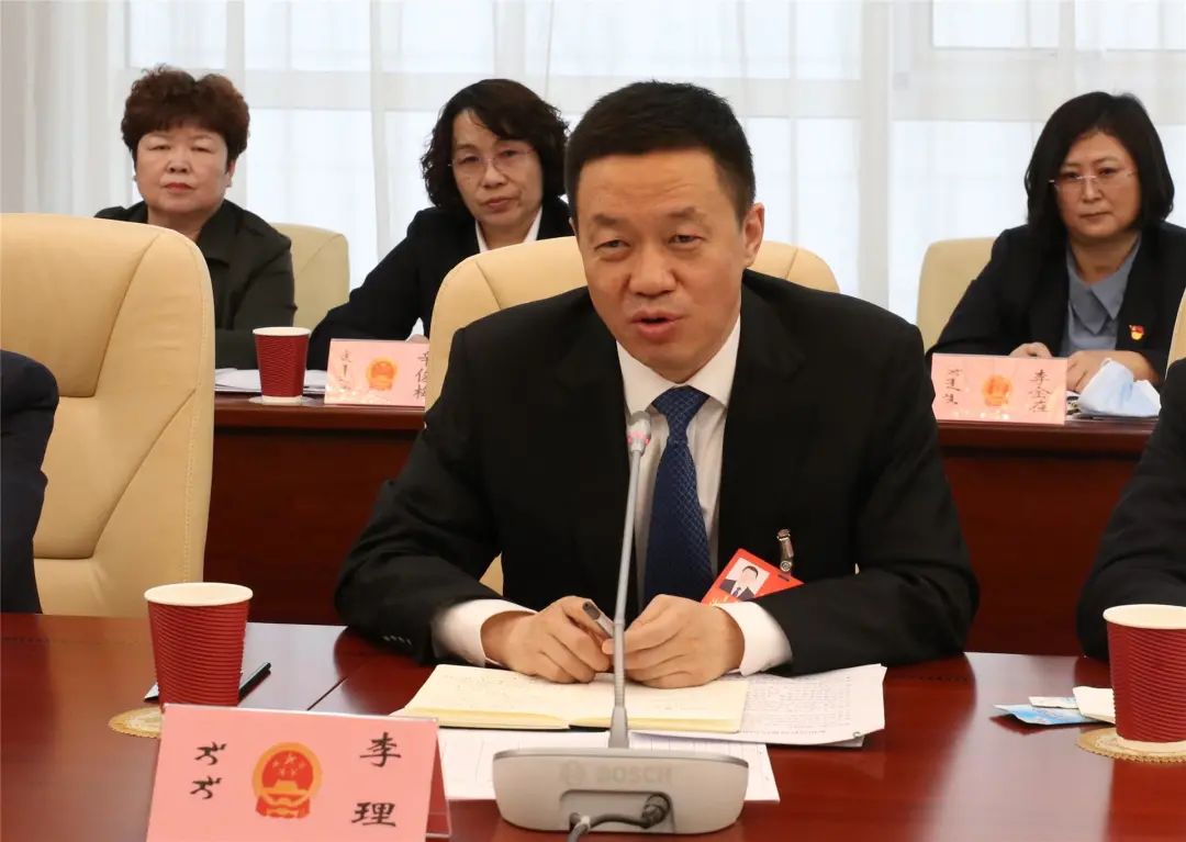 李理参加我旗代表团审议