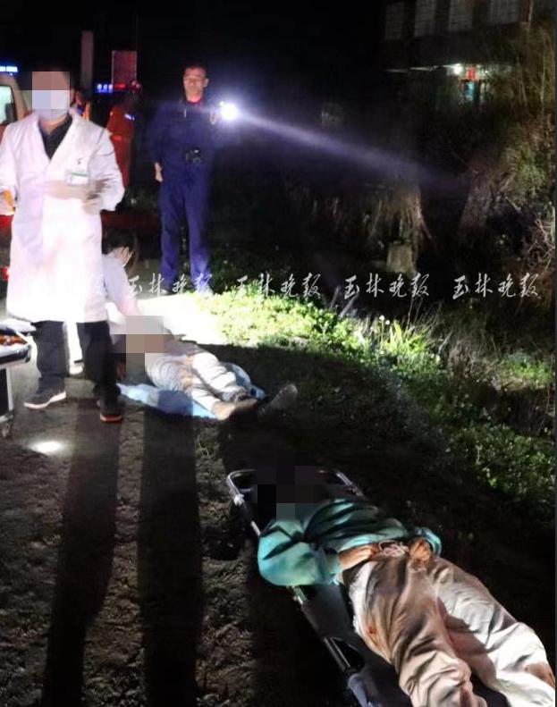 深夜玉林一小车撞上路边大树2名年轻女子当场身亡