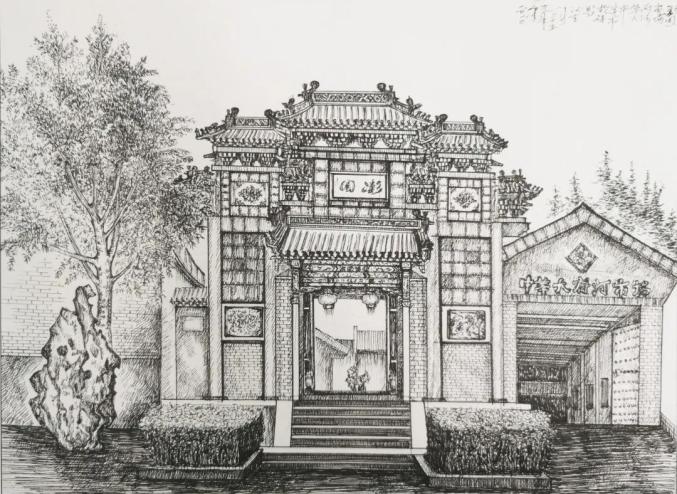 保定澎园十几年的绘画也记录保定城市的变迁从有着近800年历史的古