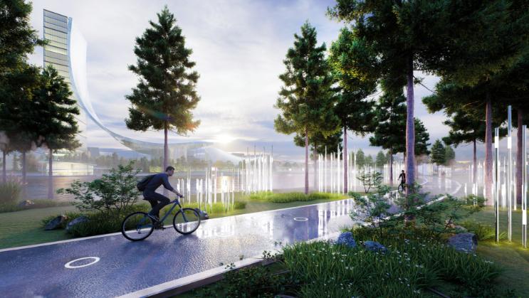 成都西边这个滨水公园7月亮相万米绿道水岸餐吧