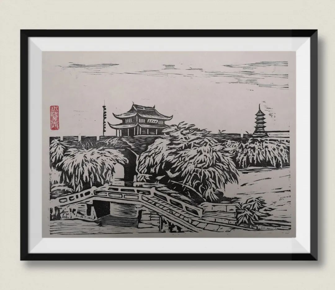 苏州运河十景手绘图片