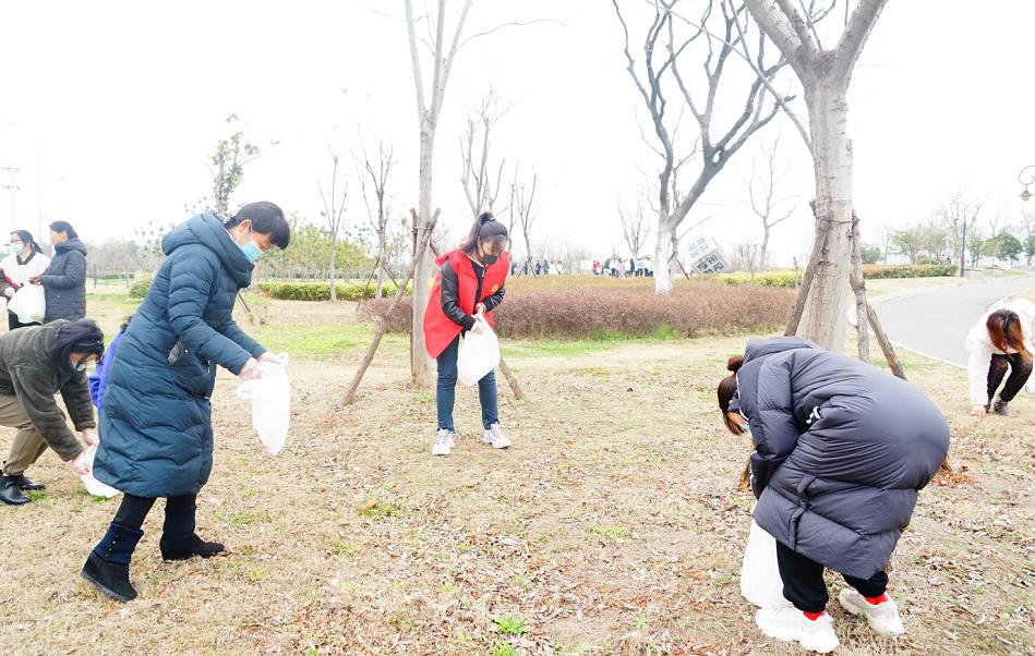 淮上區婦聯舉行慶三八綠色環保活動