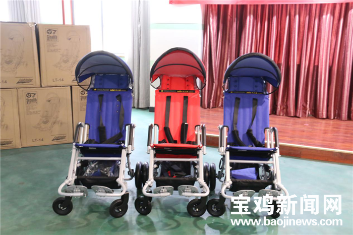 爱心轮椅助前行宝鸡残疾儿童获捐161辆轮椅