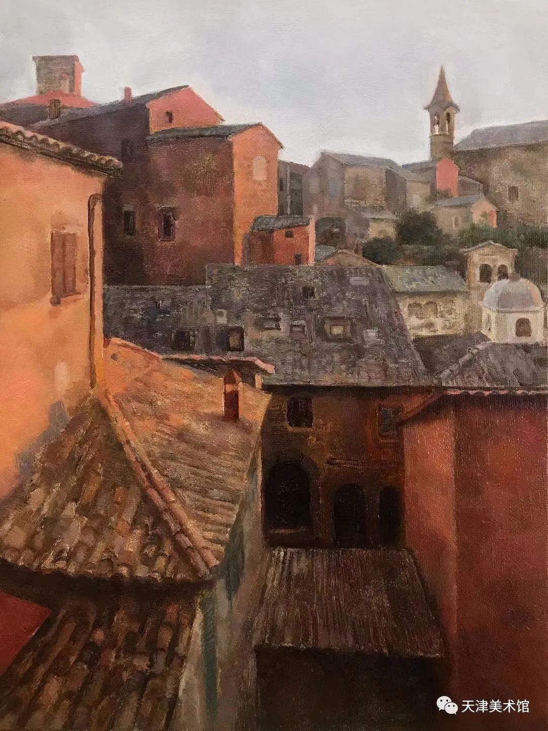 赵月儿布面油画30x40cm2021年塞罕坝小景王健布面油画60x50cm2018年