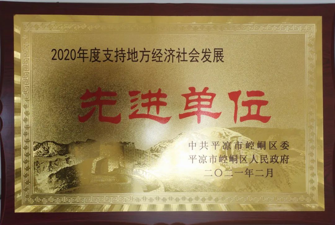 崆峒区2020gdp_崆峒区消防救援大队荣获崆峒区“2020年度支持地方经济社会发展先进...