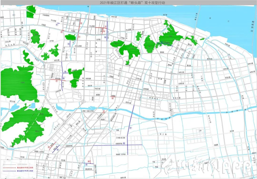 椒江要打通20條斷頭路具體路段公佈有你家附近的嗎