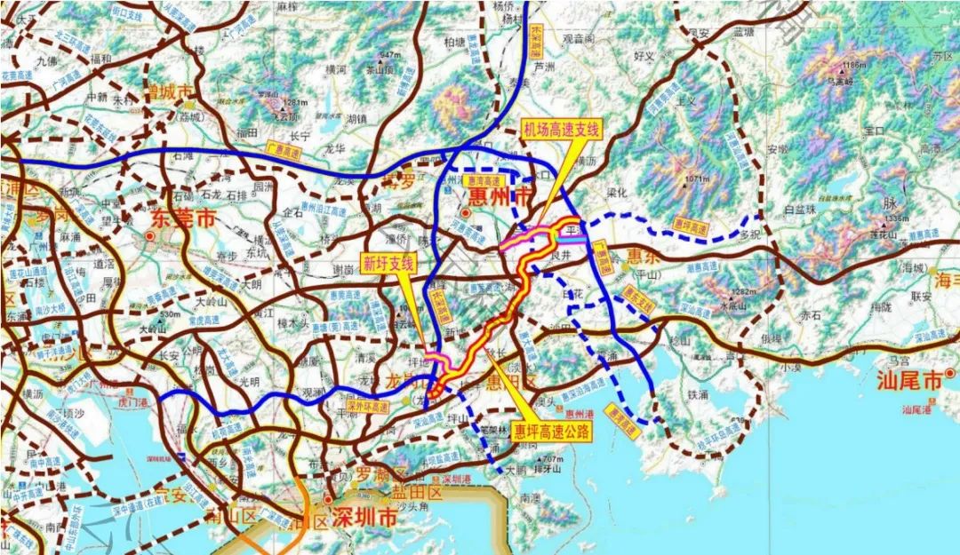 深惠再建新高速,設支線接惠州機場規劃新航站樓