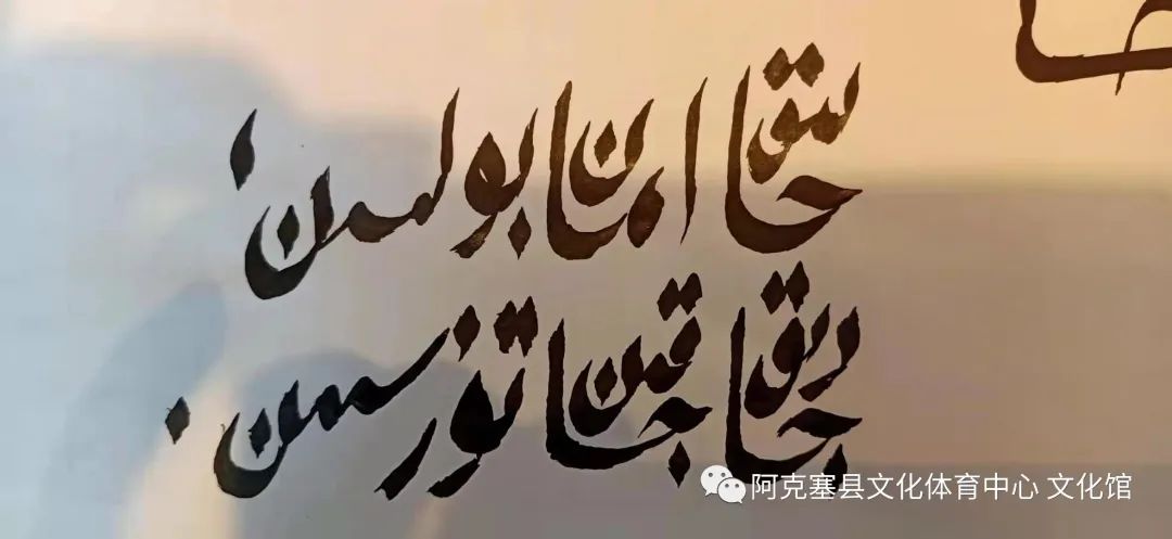 作者的书法工具62(哈萨克语书法传承人塞尔哈利进校园进行授课)[ ]