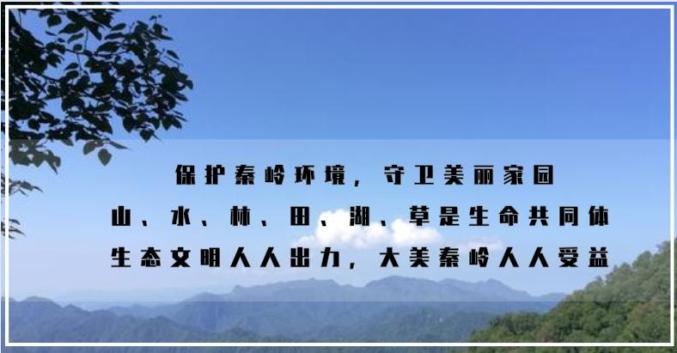 秦岭生态保护宣传标语图片