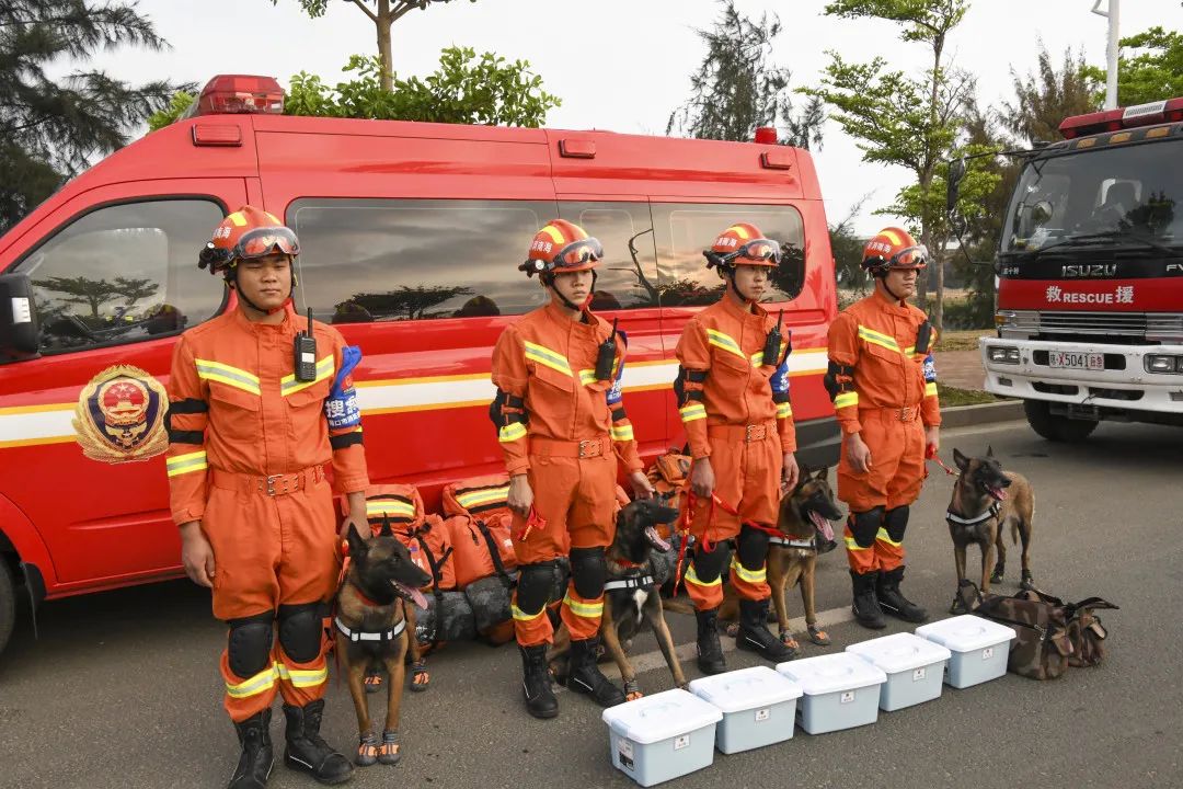 对标实战,闪电出击 海口消防组织开展无预案地震救援拉动演练_政务_