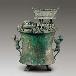 史上最厉害的“存钱罐”—— 西汉诅盟场面铜贮贝器