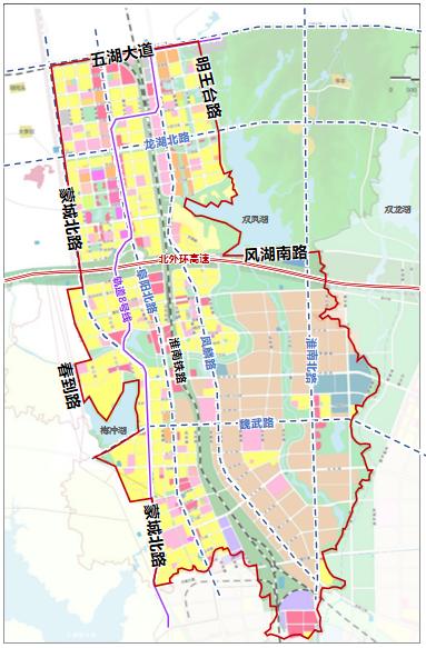 北城下塘岗集杨庙长丰一大批地块控制性详规对外公示