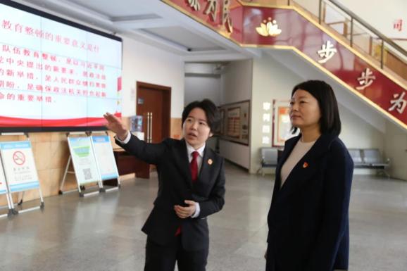教育整顿进行时魏都区委副书记何东亚到魏都区法院督导政法队伍教育