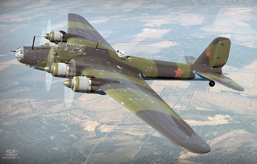 苏联Pe8重型轰炸机图片