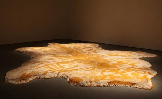 徐冰《虎皮地毯》