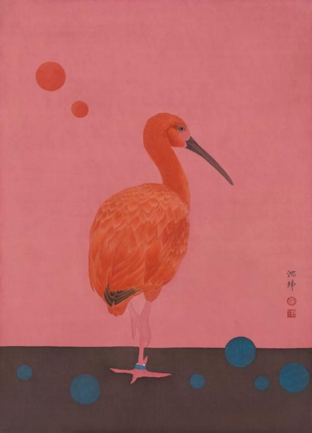 49cm x68cm,2019年,绢本设色 author 参展艺术家|李盼盼