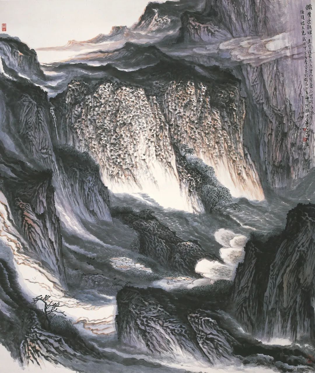 蓬勃正大刚健醇雅彰显山水精神洪潮山水画展就在九棵树