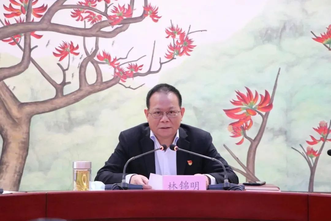 整顿"一把手"讲党课活动,市委常委,政法委书记林锦明以《全局的思维