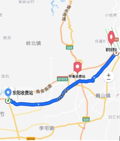 诸永高速路线图图片