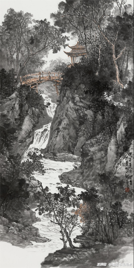 《青城山》138×68cm