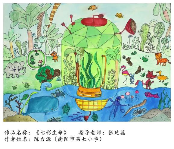 生物多樣性我眼中的生物多樣性主題繪畫精品展小學一等獎