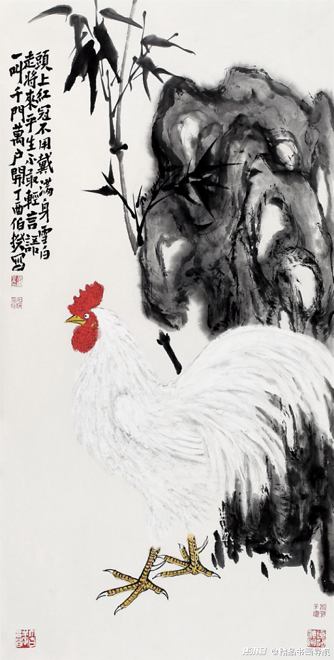 画家伯揆笔下鸡的绘画世界