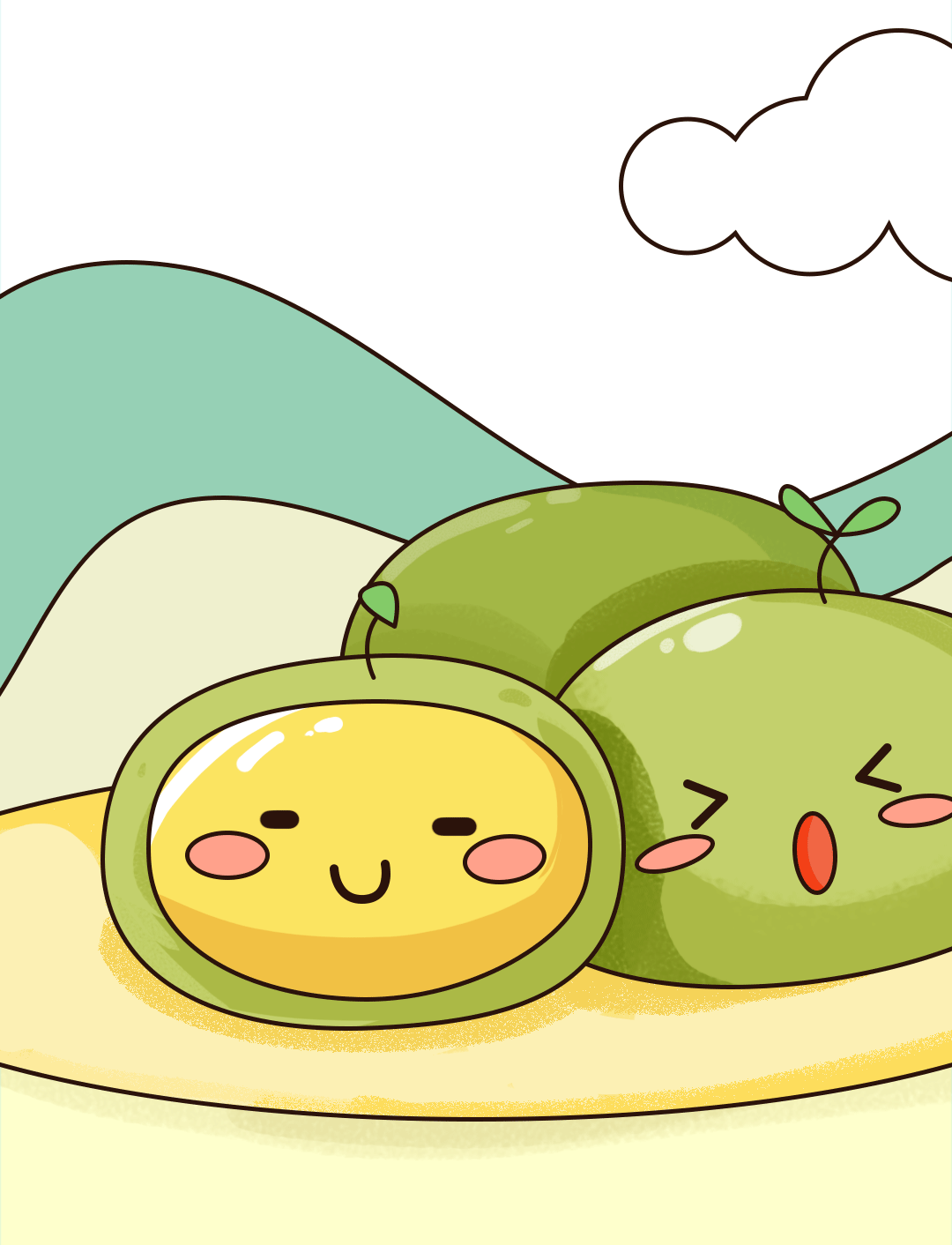 当师大元素成为青团馅儿