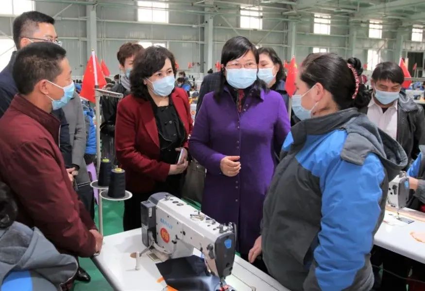 王丽霞一行走基层颂党恩访妇情办实事