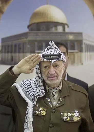 中东传奇政治家阿拉法特.